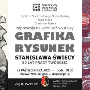 Wernisaż wystawy grafiki i rysunku Stanisława Świecy  z okazji 50-lecia pracy twórczej
