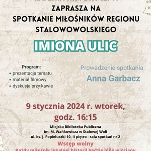 Kafejka Historyczna: Imiona Ulic