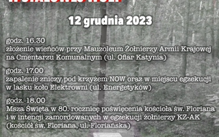 80. Rocznica Niemieckiej Egzekucji Żołnierzy KZ-AK w Stalowej Woli