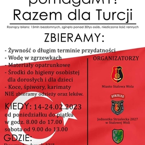 Zbiorka dla Turcji