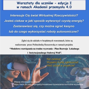 Warsztaty dla uczniów w ramach Akademii przemysłu 4.0