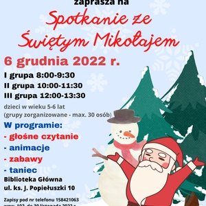 Zapraszamy na spotkanie z Mikołajem