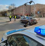 Wypadek z udziałem trzech pojazdów
