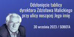 Zdzisław Malicki będzie miał swoją tablicę