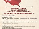 WÓJT GMINY PYSZNICA  ZAPRASZA NA UROCZYSTE GMINNE OBCHODY 105 ROCZNICY ODZYSKANIA NIEPODLEGŁOŚCI