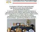 Ogłoszenie o realizacji projektu pn." Rozszerzenie oferty kulturalnej na terenie Gminy Pysznica"