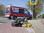 Stalowa Wola: Wypadek motocyklisty na Alejach