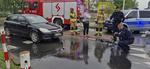 Wypadek na Okulickiego. Rowerzysta w szpitalu