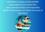 INFORMACJA - AQUA AEROBIC - Miejski Ośrodek Sportu i Rekreacji w Stalowej Woli