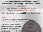 Uroczystość uczczenia 85. rocznicy śmierci Kaprala Franciszka Dziuby w Jastkowicach