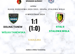 5.KOLEJKA.DOLINA TANEW-STAL II STALOWA WOLA 1:1 (1:0)