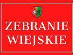 Zawiadomienie o zebraniu wiejskim w sołectwie Kłyżów