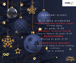 Czas pracy MZK w Sylwestra - Miejski Zakład Komunalny Sp. z o.o. w Stalowej Woli