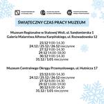 Świąteczny czas pracy Muzeum