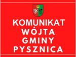 Wójt Gminy Pysznica informuje, że 8 czerwca 2025 roku odbędą się wybory uzupełniające do Rady Gminy Pysznica w okręgu wyborczym nr 2.
