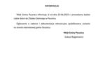 INFORMACJA WÓJTA O NABORZE DO ŻŁOBKA GMINNEGO W PYSZNICY