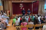 Policjanci rozmawiali z dziećmi o bezpieczeństwie