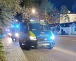 Policjanci zabezpieczali mecz piłki nożnej