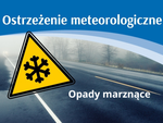 Ostrzeżenie meteorologiczne - opady marznące