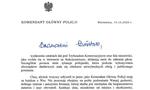 List Komendanta Głównego Policji do policjantek i policjantów w związku z ostatnimi wydarzeniami